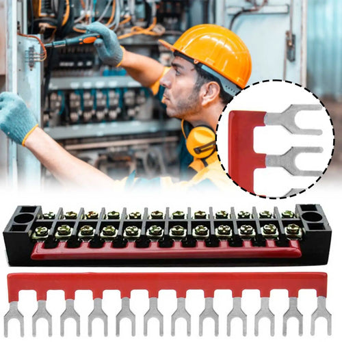 10pcs 12-Position Shorting Jumper Bars | 8.75mm Pitch Terminal Terminal Block Jumper Oasis Select