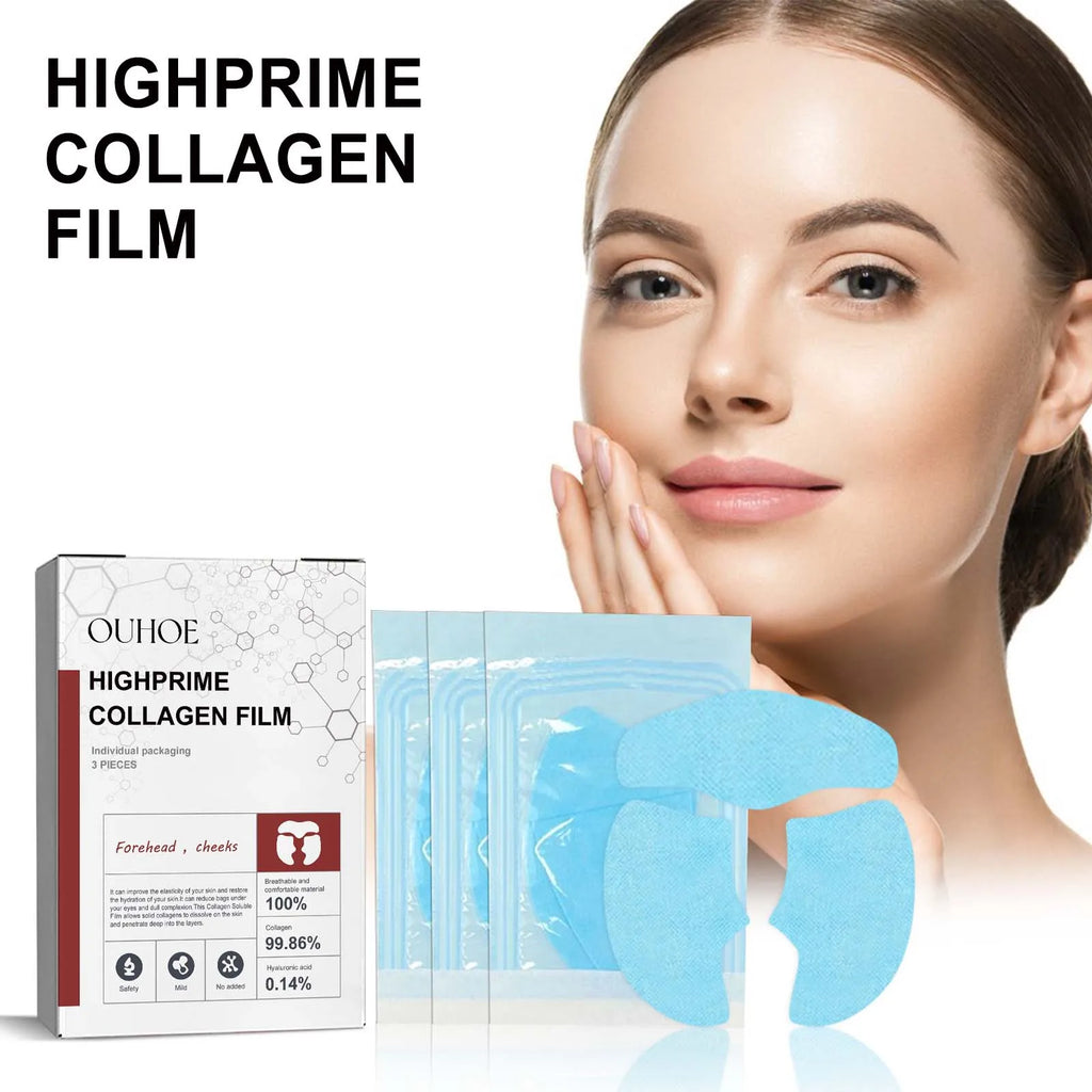 Collagen Membrane Set Paper Soluble Facial Mask Cheek Sticker Forehead Patch Fade Smile Lines Patches Tightening Skin Care Oasis Select