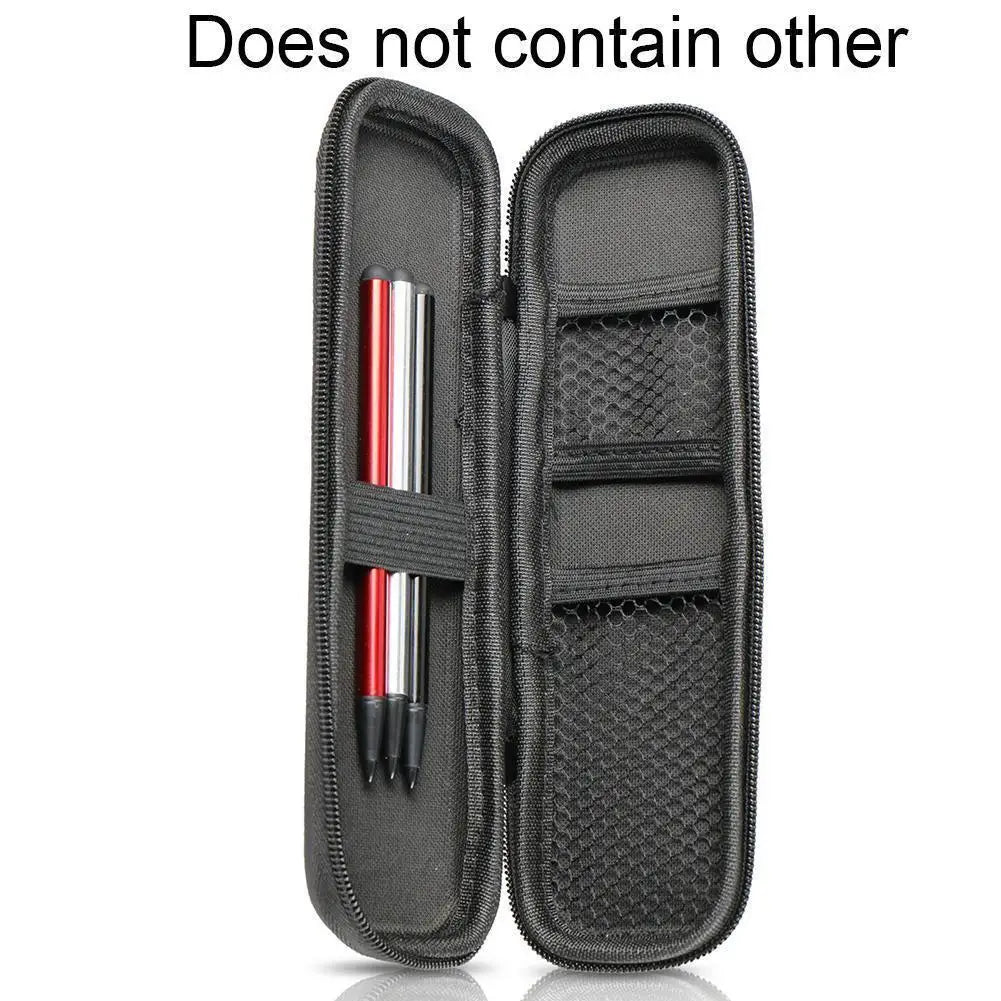 Black EVA Hard Shell Stylus Pen Pencil Case Holder Earphone Mesh Storage Organizer Pencil Zipper Case School Supplies Oasis Select