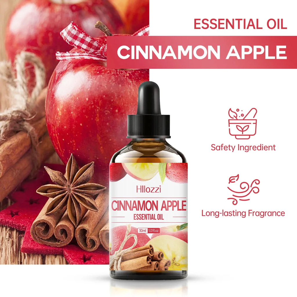 Hllozzi 30ml Cinnamon Apple Essential Oil | Aromatherapy Blend