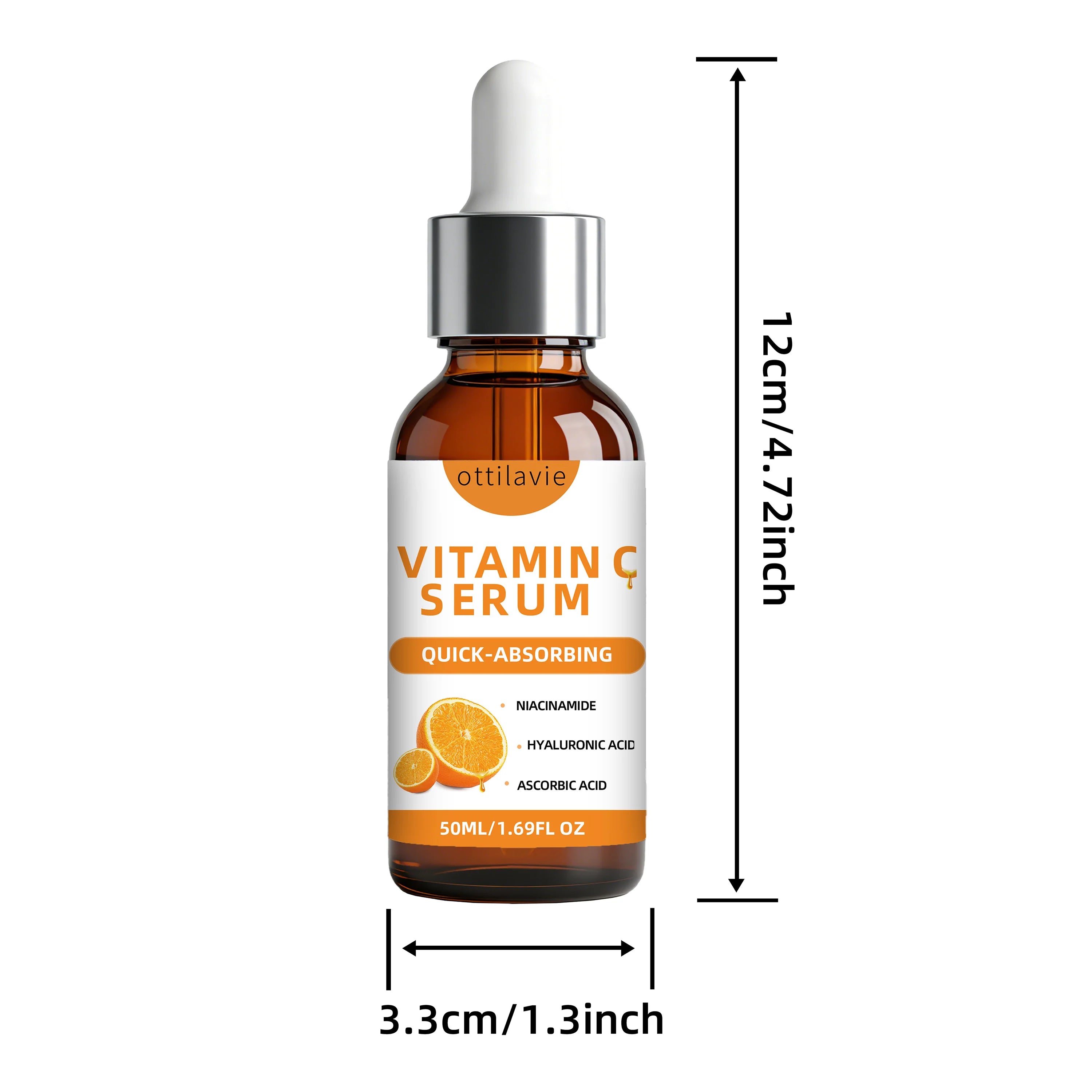 Ottilavie Vitamin C Face Serum 2-Pack – Firming & Moisturizing Vitamin C Face Serum Oasis Select 2pcs 50ml