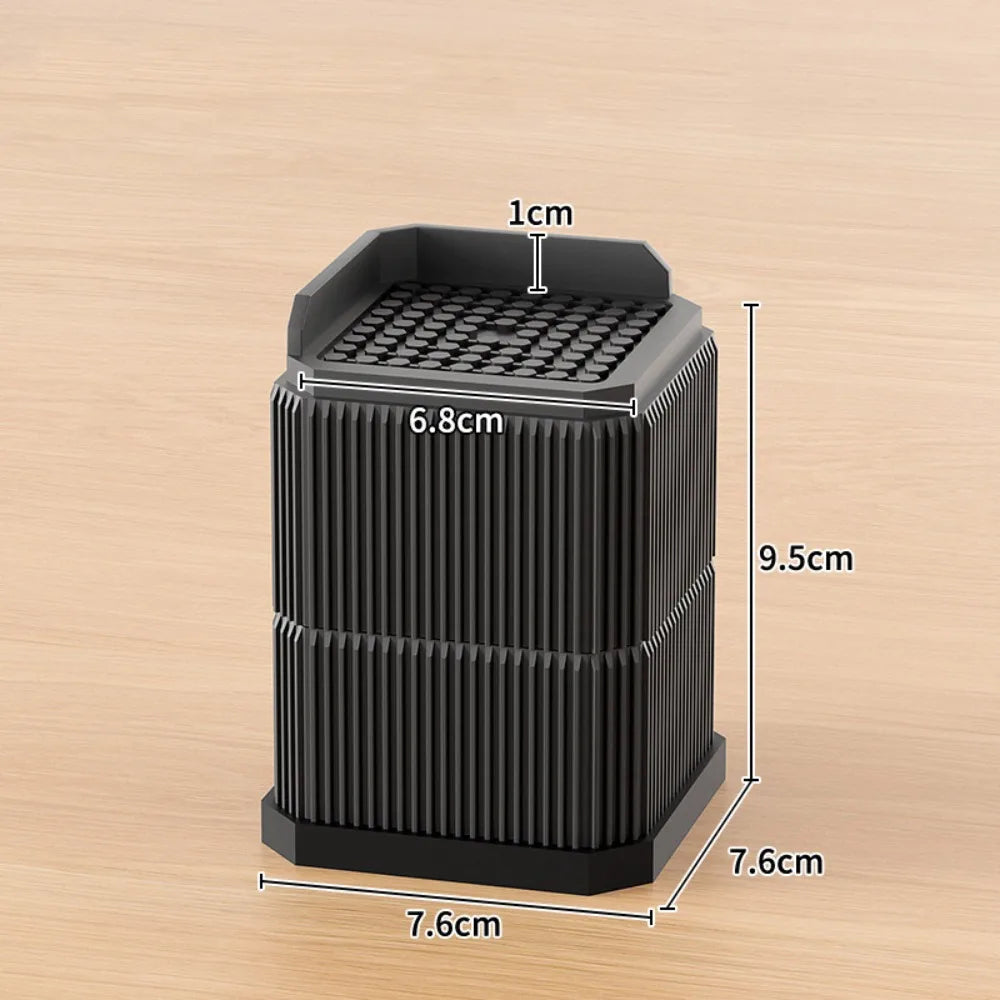 Heavy-Duty Furniture Foot Pad Non-slip Adjustable Bed Lifts Risers Square Washing Machine Support Desk Sofa Chair Legs Oasis Select Black-4