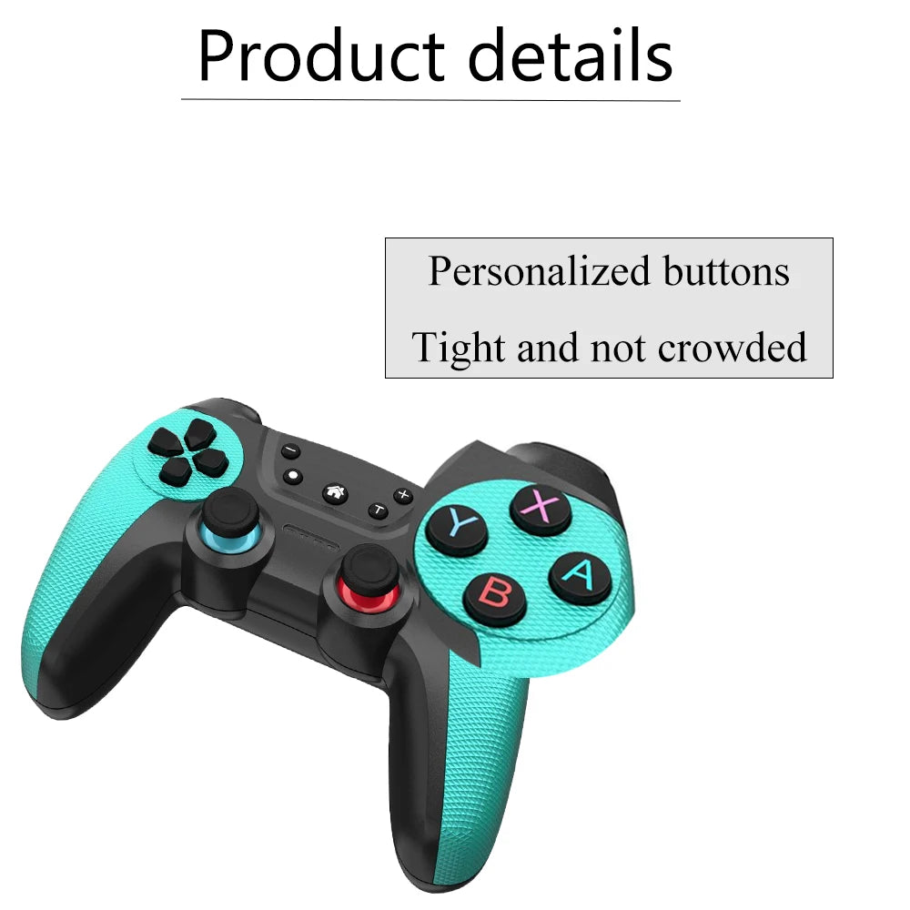 Wireless Bluetooth Gamepad for Nintendo Switch, Android & PC