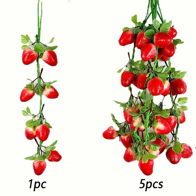 Artificial Simulation Food Vegetables Fake Chili Pepper Fruits Grapes