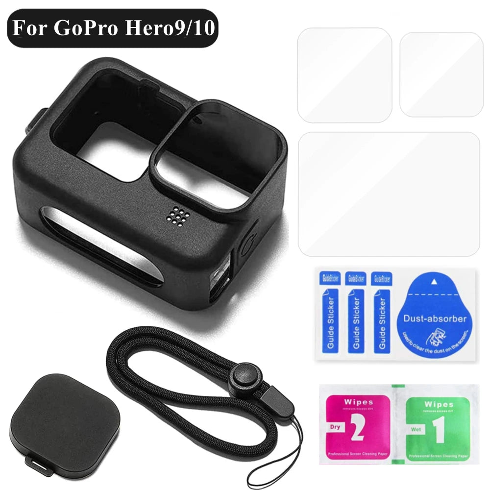 GoPro Hero 9 10 11 Silicone Case & Screen Protector Set | VeFly
