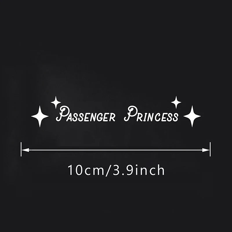 Decorative Princess Mirror Decal for Auto Interior; 1PC Cute and Funny Vinyl Art Sticker Oasis Select