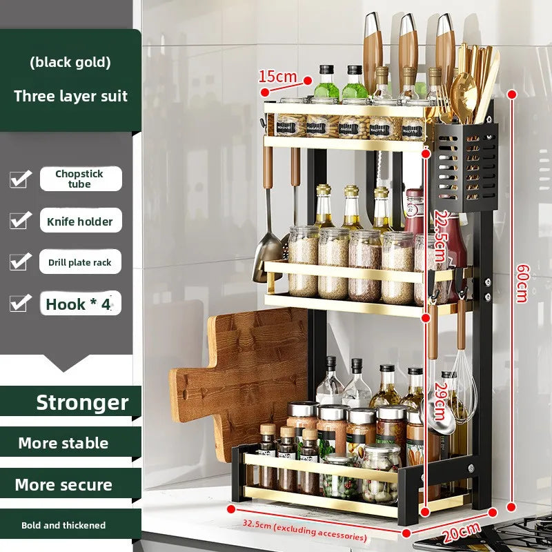 Kitchen Countertop Dish Storage Rack Bowl Rack Drain Rack Wrought Iron Multifunctional Desktop Dish Rack Oasis Select
