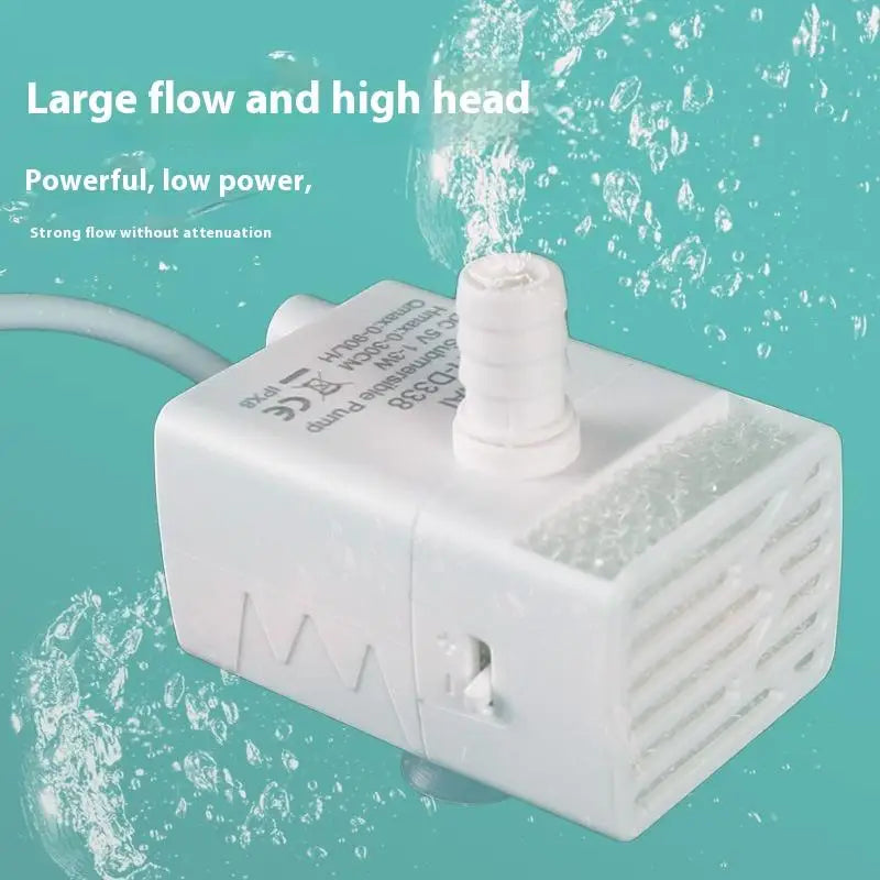 Hot Sale Water Pump Pet Cat Water Dispenser Anti Dry Burning Motor Cat Flower Water Dispenser Fish Tank Submersible Pump Oasis Select