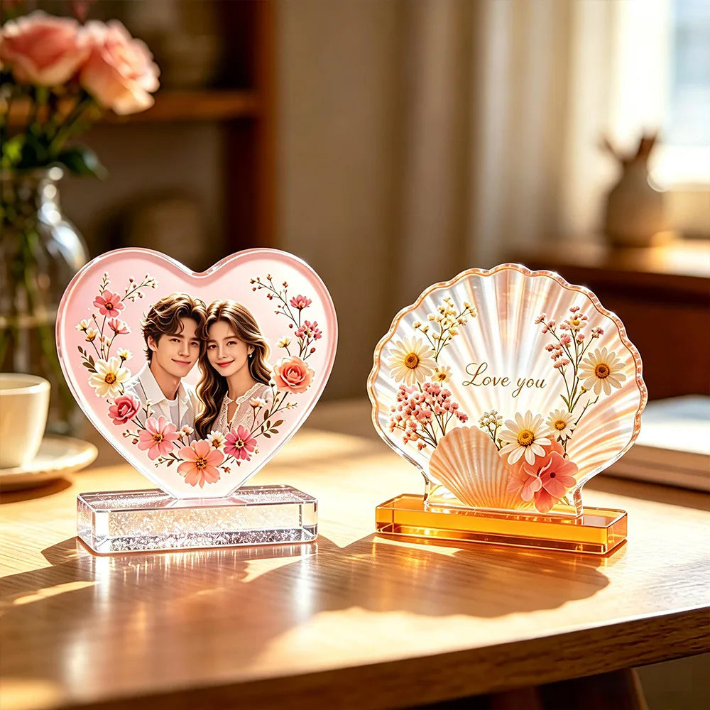 Diy Epoxy Photo Frame Silicone Mold Love Shell Shape Valentine's Day Gift Desktop Decoration Abrasive Tools Oasis Select