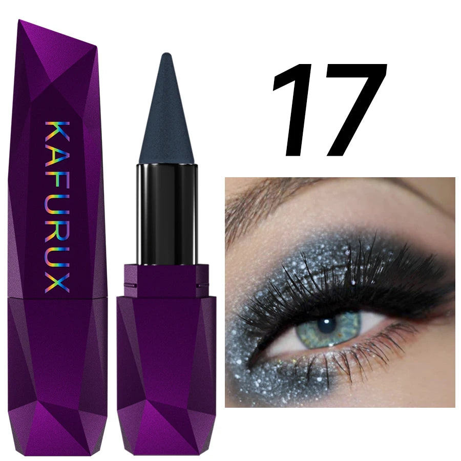 KAFURUX 25-Color Pearlescent Eyeshadow Stick – Waterproof
