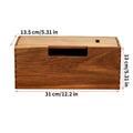 Wooden Cable Storage Box – Cord & Charger Organizer