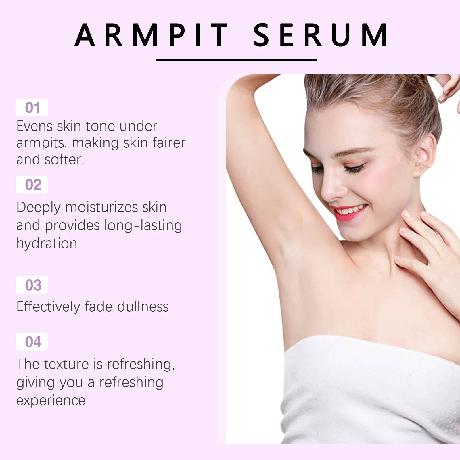 OUHOE Underarm Whitening Serum Delights Dullness of the Armpit Joint Skin Moisturizes Moisturizes and Brightens Skin Tone Oasis Select