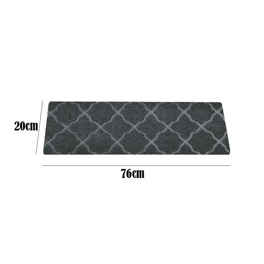 New Self-adhesive Staircase Mat Non-Slip Soft Stripe Stair Tread Carpet Mat Safety Protection Cover Pads Home Decor Oasis Select