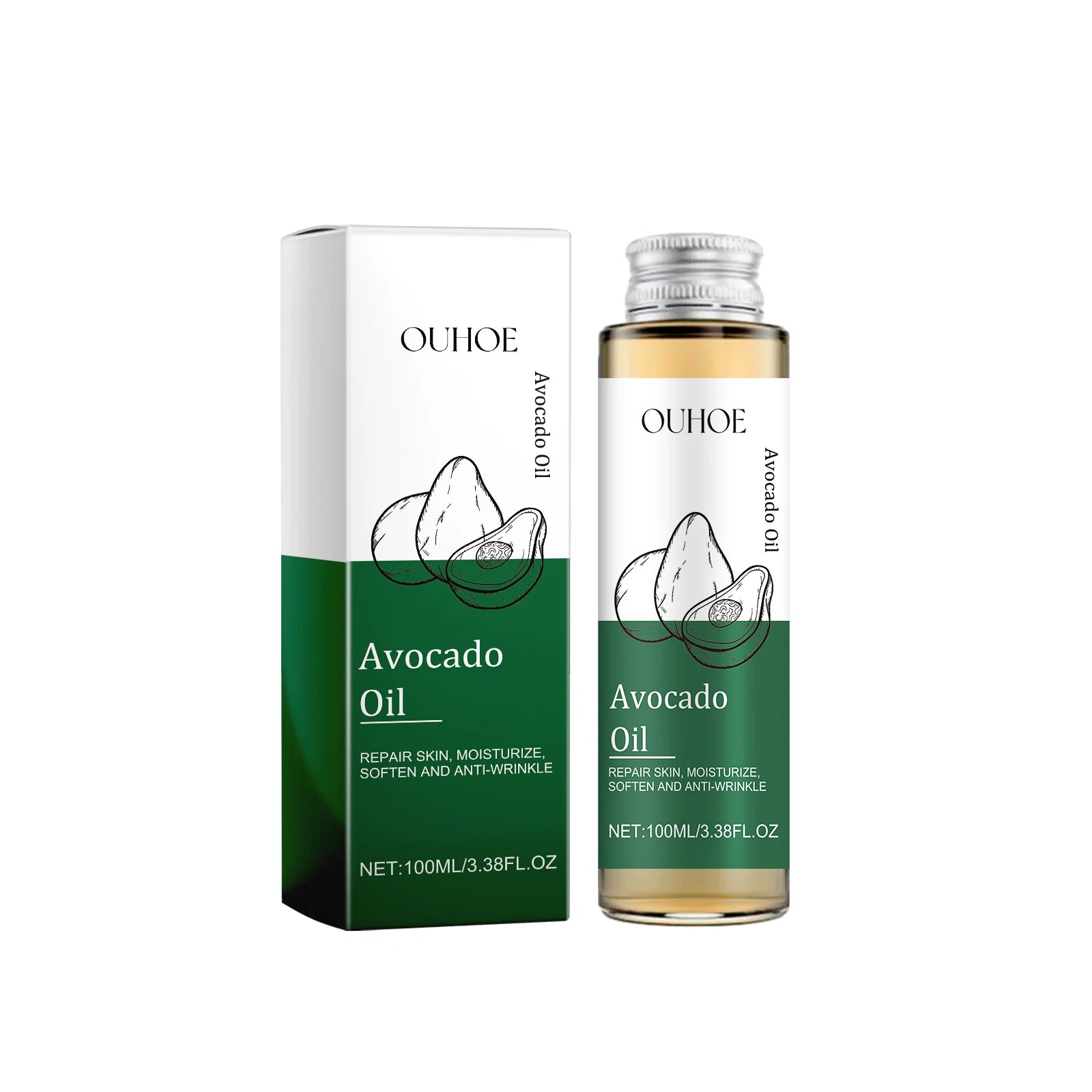 100% Pure Cold Pressed Virgin Premium Grade For Dry & Damaged Skin, Hair, Face, Body, Scalp & Nails Oasis Select Avocado