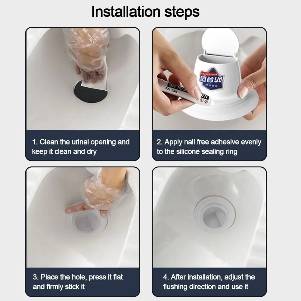 Anti-Odor Squatting Pan Anti-smell Plug white Plastic Anti-blocking Cover Deodorize Prevent Sewage Overflow Toilet Fitting Oasis Select