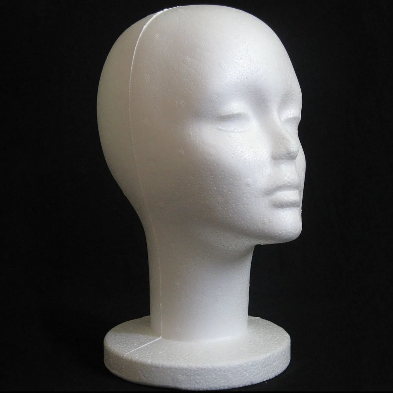 Female Styrofoam Mannequin Manikin Head Model Foam Wig Hair Glasses Display Oasis Select