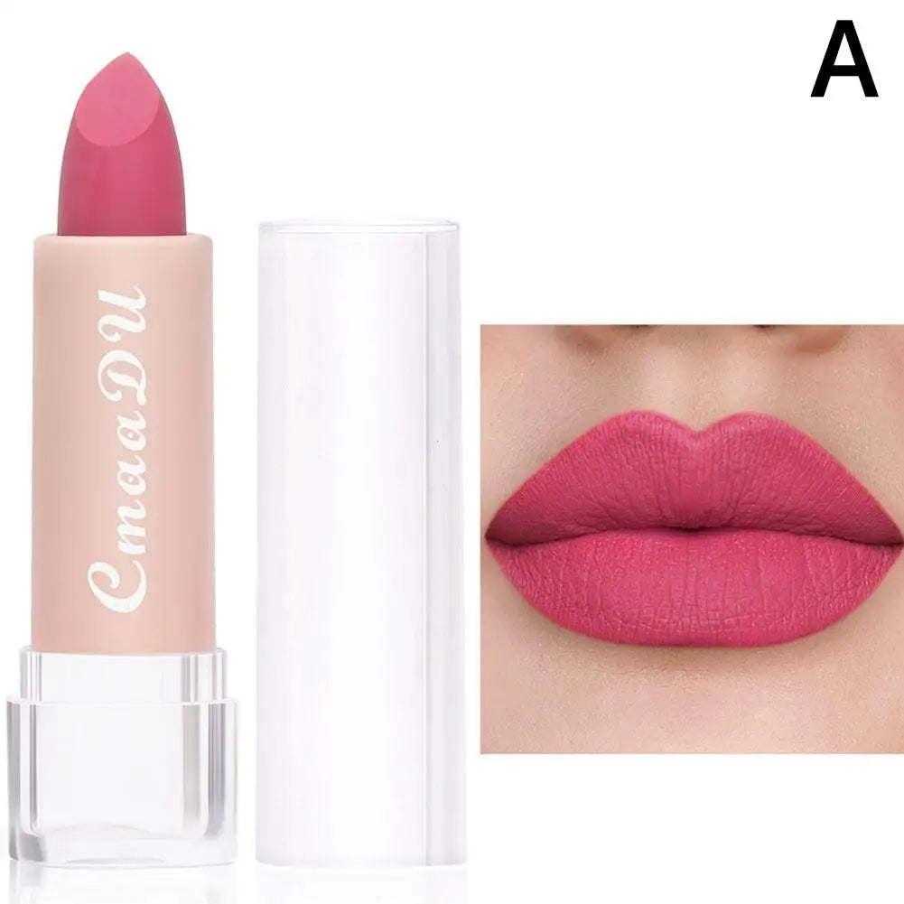 CmaaDu 15-Shade Matte Velvet Lipstick – Waterproof & Long Lasting Matte Velvet Lipstick Oasis Select 01