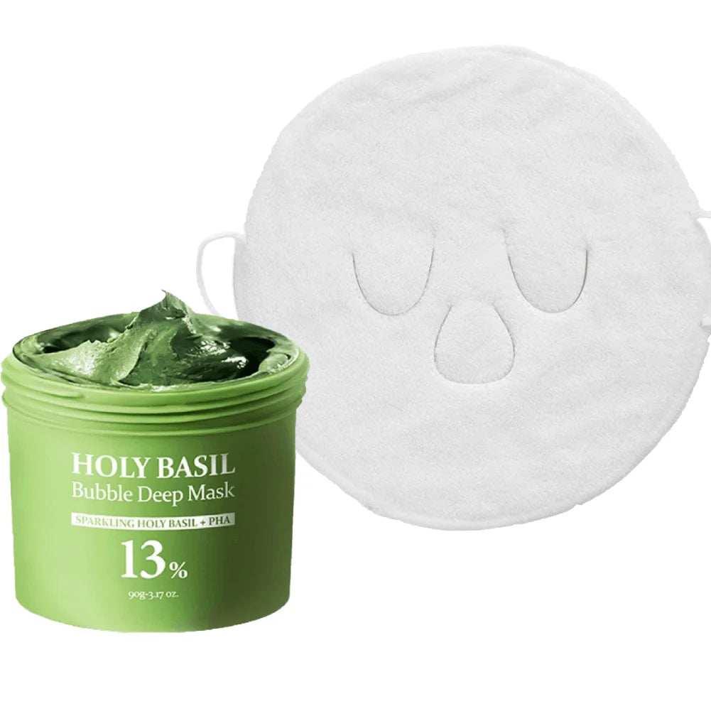 Holy Basil Bubble Clay Mask 90g – Blackhead & Pore Cleanser Bubble Clay Mask Oasis Select C