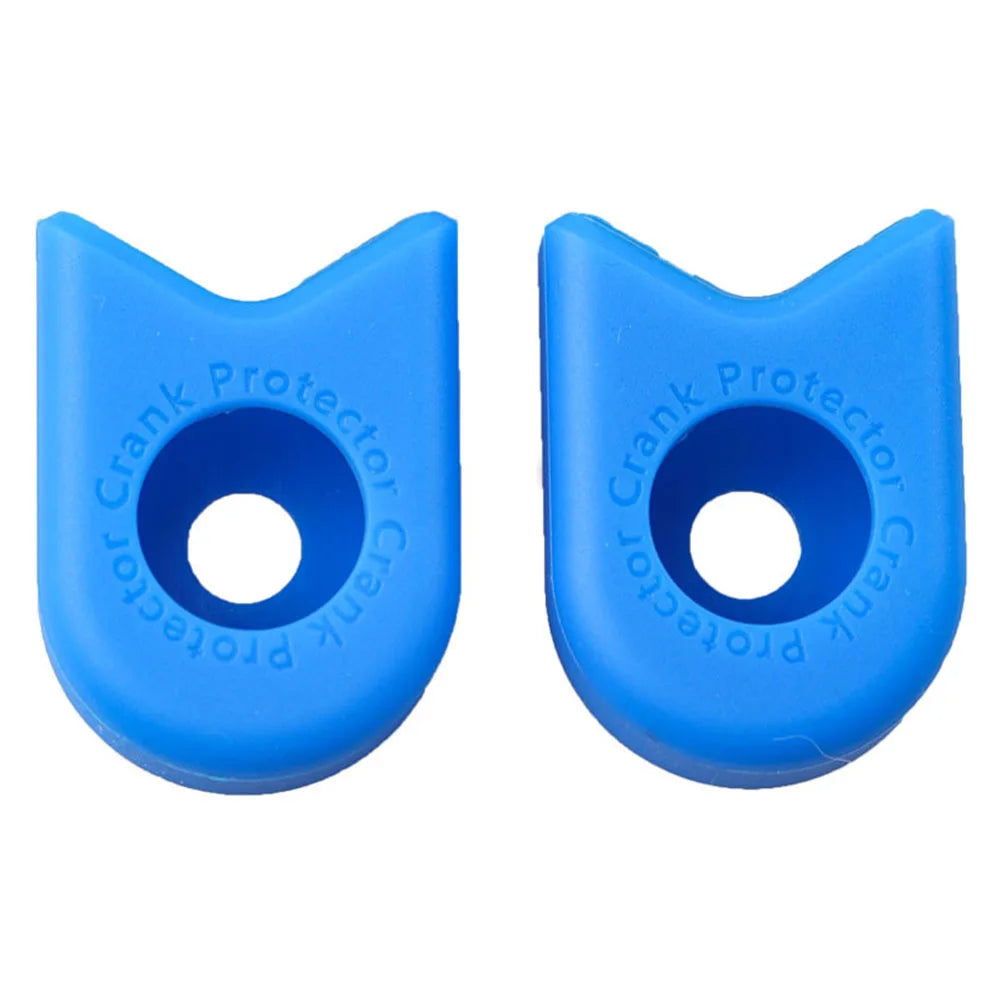 Crankarm Cover Crank Cover Functional High Quality Mountain Bike Silicon Useful Bicycle Case Cover Crankarm Cycle Oasis Select 2pcs Blue