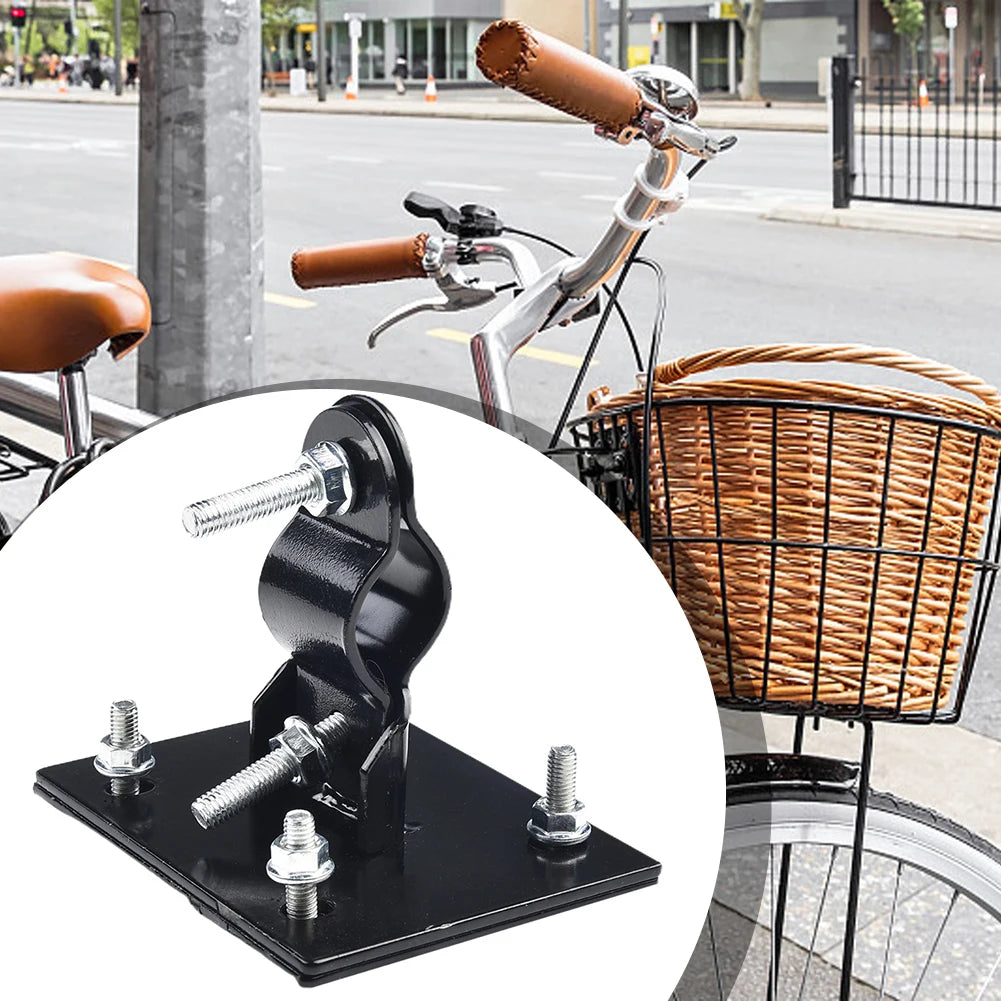 1pc Brand New Front Basket Fixed Holder Folding Bicycle For Scooter Bicycle Iron Frame Modification Lamp Frame Oasis Select
