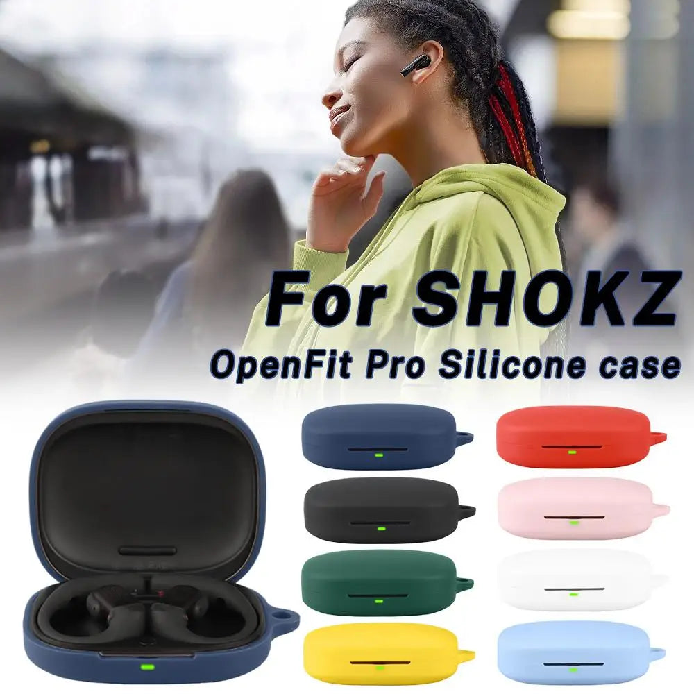 Silicone Protective Case for SHOKZ OpenFit Pro T010 Wireless Headphone Protector Case Cover Shell Housing Anti-dust Sleeve Oasis Select