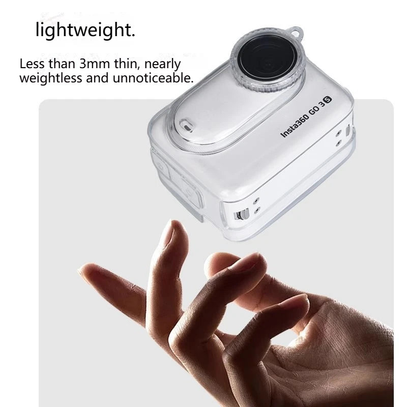 TPU Protective Case for Insta360 Go 3S/Go3 with Lens Cover