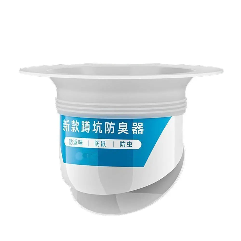 Anti-Odor Squatting Pan Anti-smell Plug white Deodorize Anti-blocking Cover Plastic Prevent Sewage Overflow Toilet Fitting Oasis Select 1PC