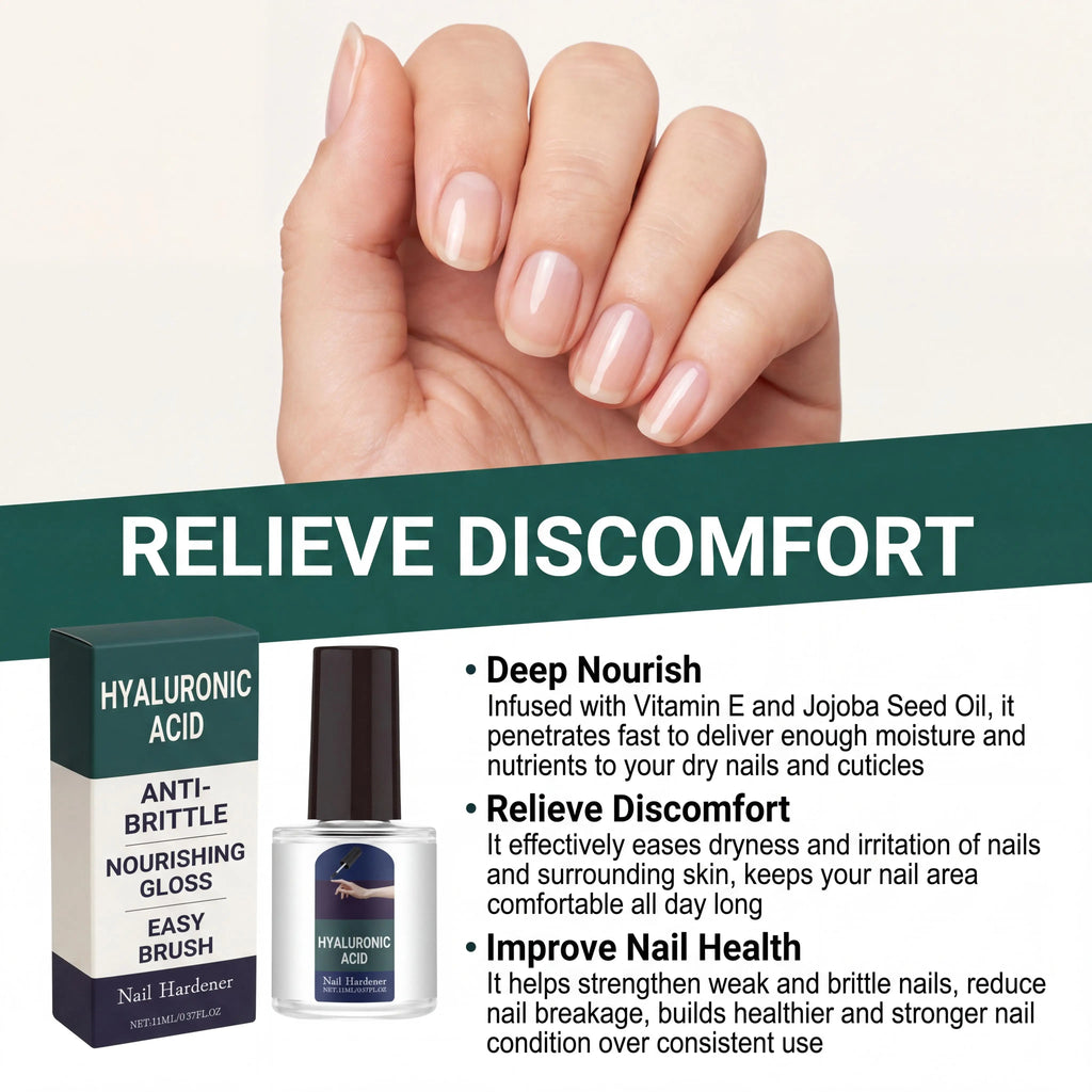 Plant-Based Nail Hardener Drops – Hyaluronic Acid & Jojoba Nail Treatment Drops Oasis Select