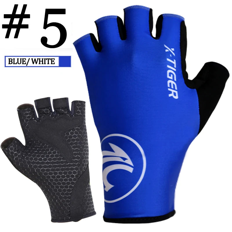 X-TIGER Cycling Bicycle Gloves Half Finger Anti-shock MTB Bike Glove Gym Gloves Breathable Anti-slip Sport Training Gloves Oasis Select XM-DPST-17505 XL