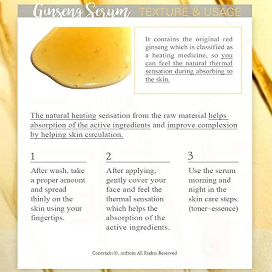 Ginseng Cordyceps Face Serum Oil – Firming & Lifting