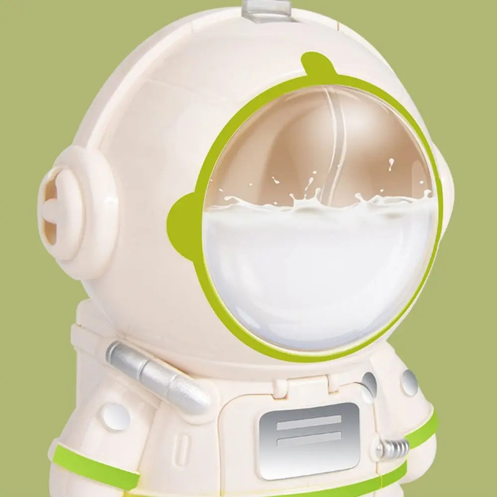 Astronaut Kids Water Bottle 250ml with Strap – Pink & White