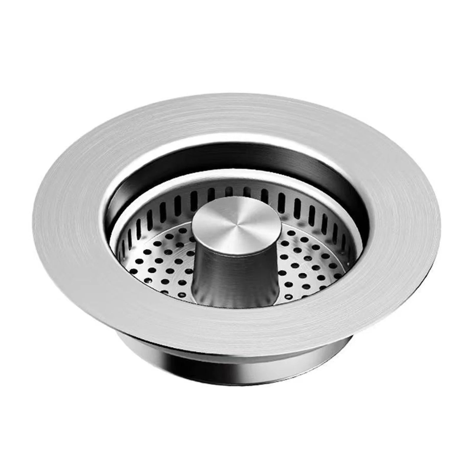3-in-1 Stainless Steel Kitchen Sink Drain Strainer & Stopper