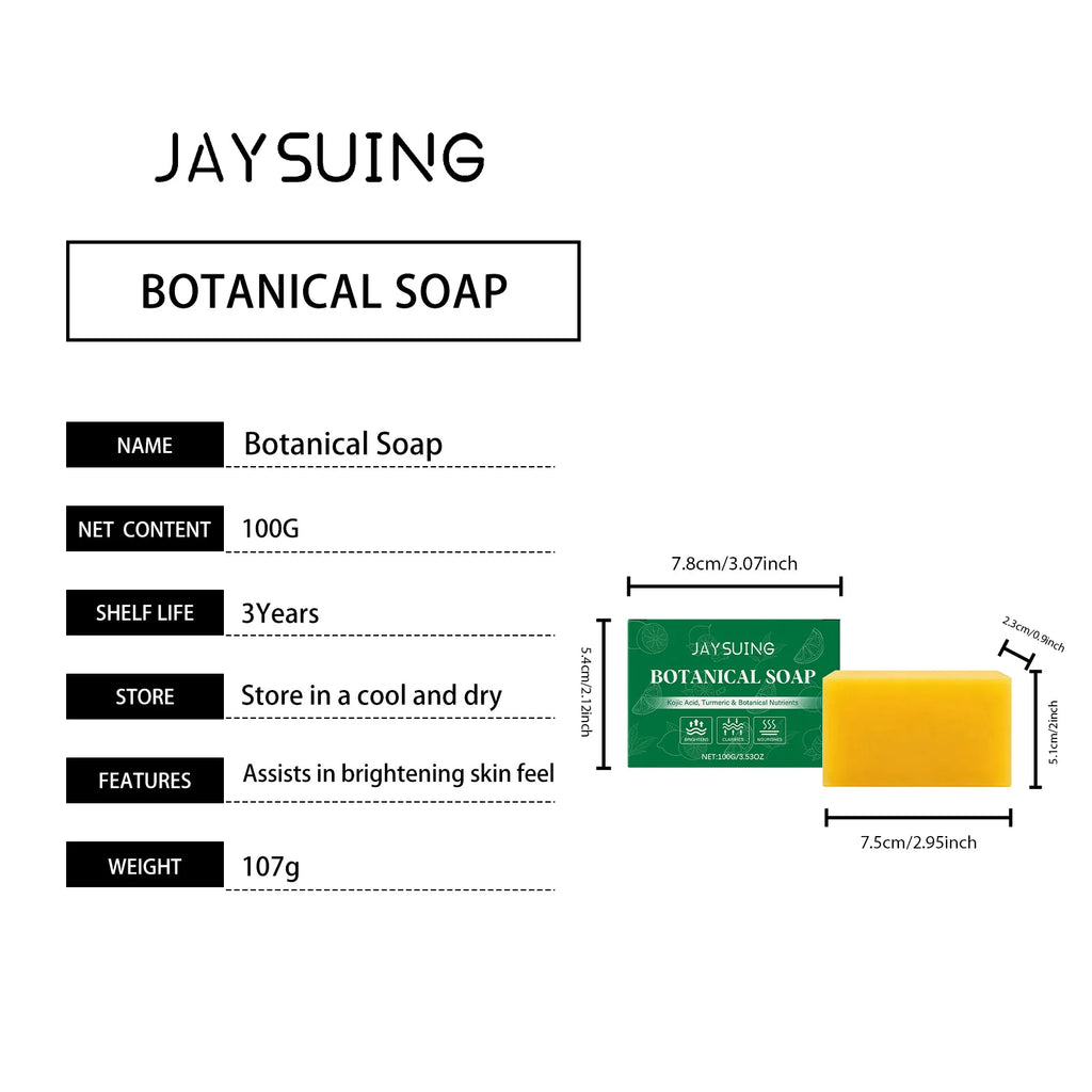 Jaysuing Turmeric Botanical Body Soap – Cleanse & Moisturize Botanical Bar Soap Oasis Select