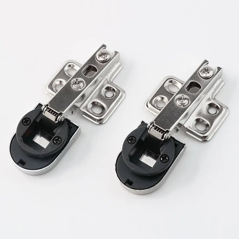 2PCS Useful No Hole Connector Window Accessories Cabinet Hinge Clip Furniture Supplies Glass Door Hinge Oasis Select