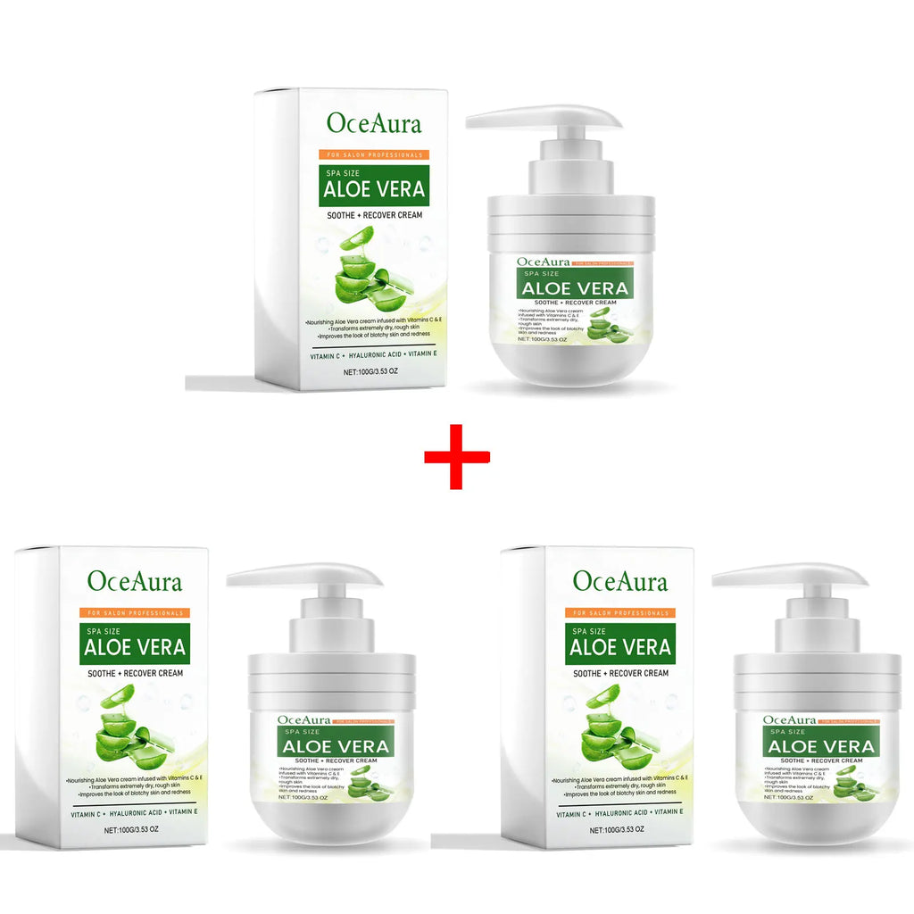 OceAura Retinol Anti-Aging Face & Body Moisturizer Cream 100g Anti-Aging Moisturizer Oasis Select Aloe Vera X 3PCS