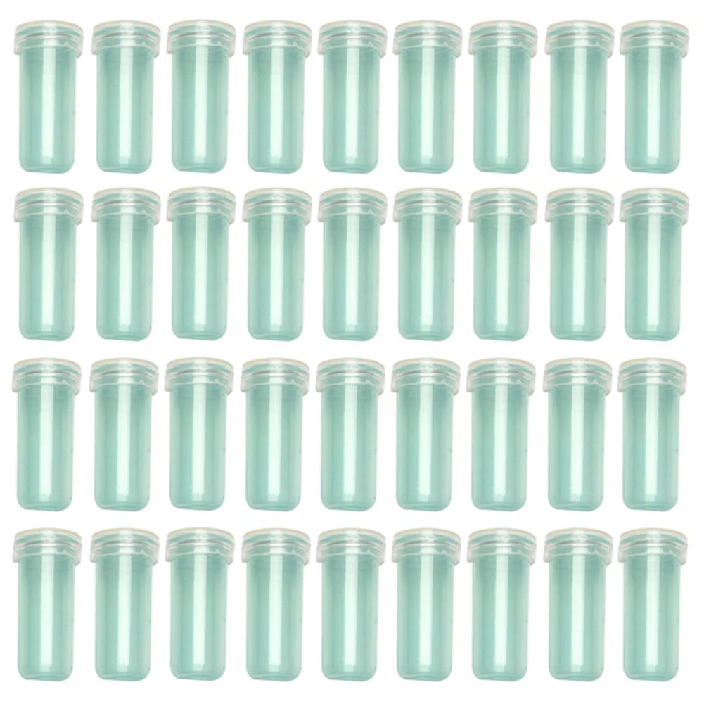 100/200Pcs Plastic Flower Water Tubes With Lids For DIY Bouquet Centerpieces Wedding Event Florist Tools Home Decor Items Oasis Select D