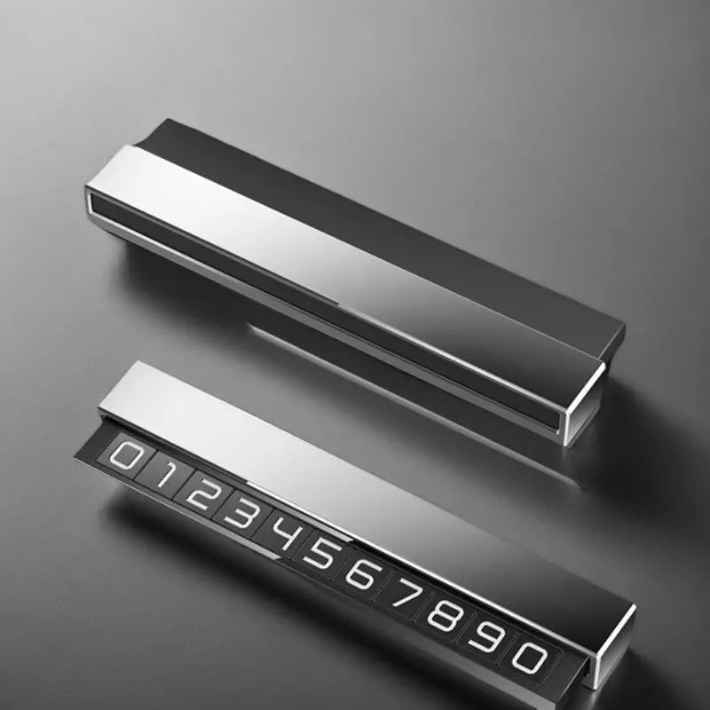 Car Phone Number Temporary Car Parking Card Plate Luminous Phone Number Holder Hidden Parking Telephone Number Plate Accessories Oasis Select