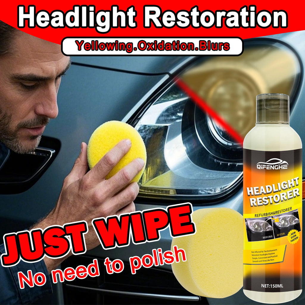 Car Headlight Restoration Cream – Clear Yellowed Lenses