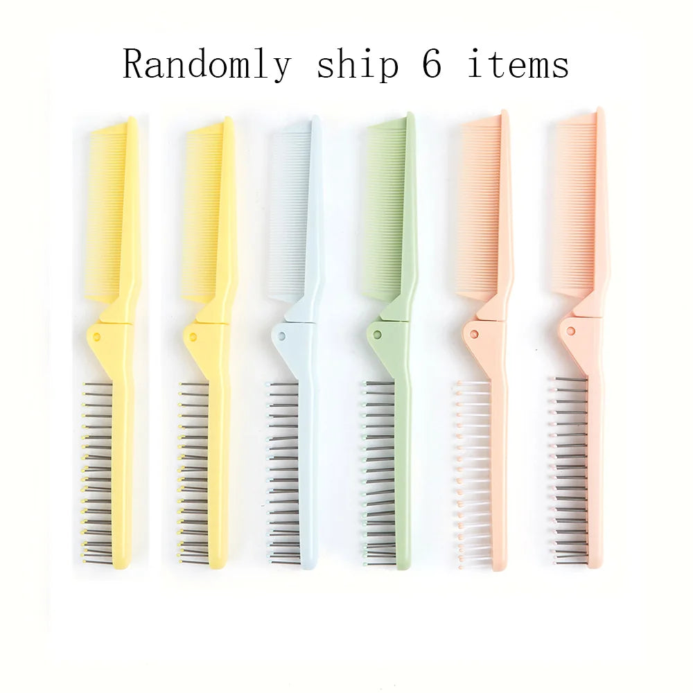 Foldable Pocket Hair Comb – Wide Tooth Travel Detangler