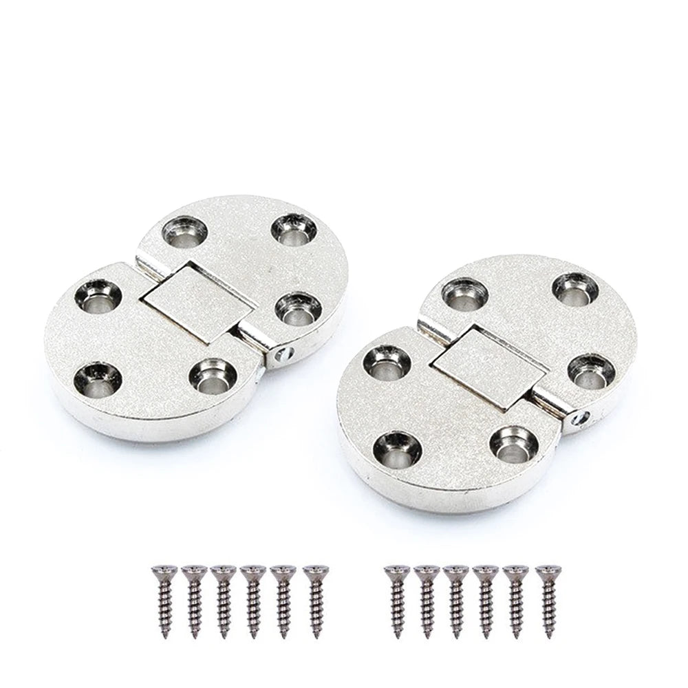 Zinc Alloy 180 Degrees Folding Table Hidden Hinge Table Embedded Hinge Furniture Cabinet Concealed Connector Bracket W/Screws Oasis Select