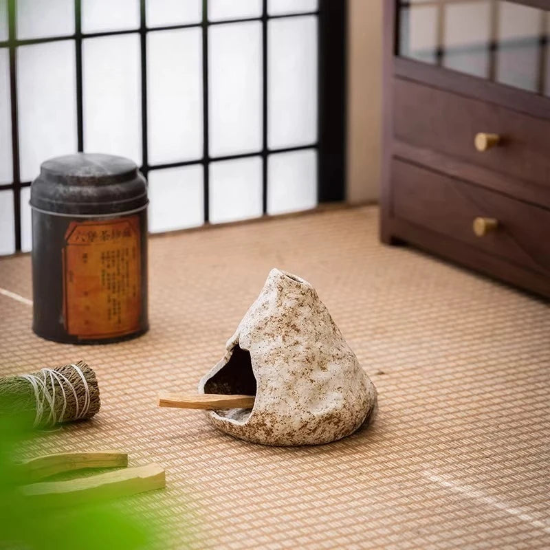 Incense Burner Handmade Peru Holy Wood Holy Grass Small Fireplace Burner Tray Living Room Tea Table Ignite Ceramic Oasis Select