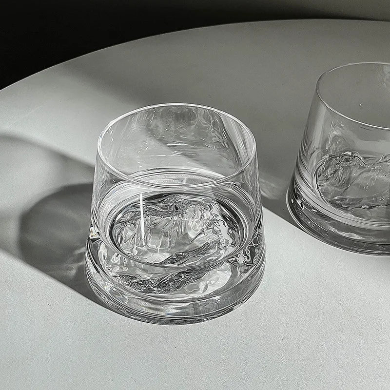 Crystal Glass Whiskey Cup, Japanese Liquor Glass, Clear Iceberg Glass, Suitable for Vodka, Liqueur, Tequila, Shochu, Cocktail Oasis Select