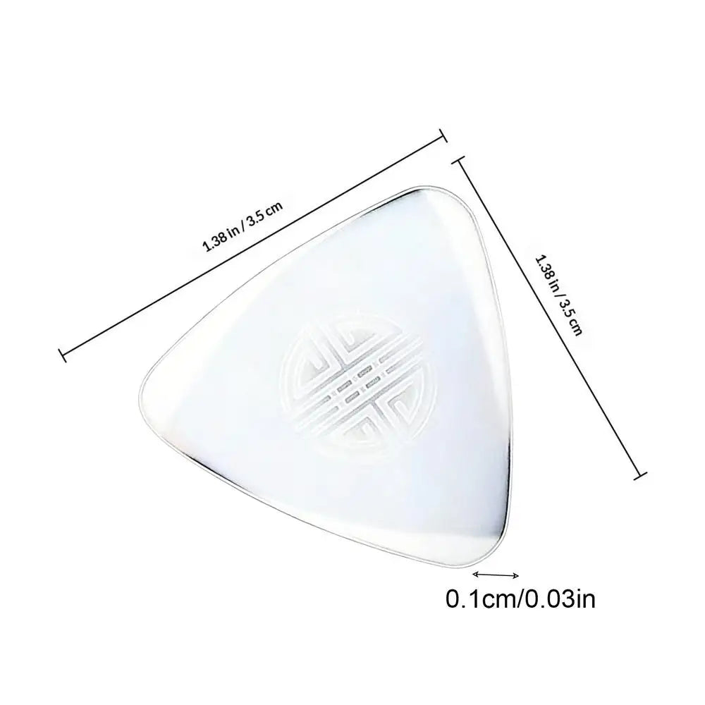 1PC Ruan Pick Plectrum for Stringed Musical Instrument Bulk Guitar Picks Zhongruan Acoustic Nylon Liuqin Playing Training Tools Oasis Select White 1PC
