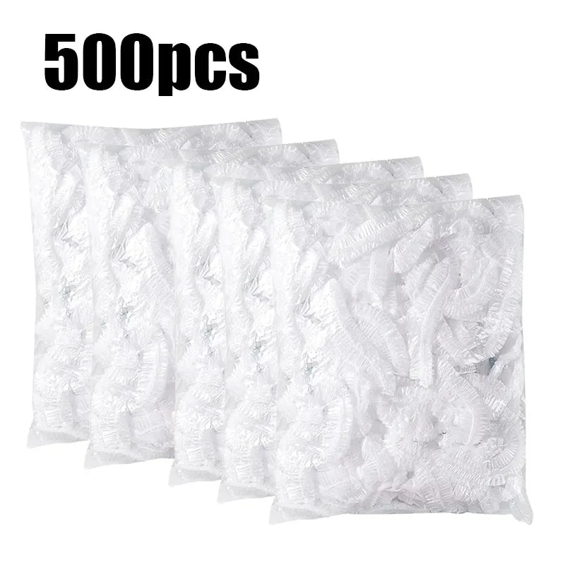 50/100pcs Transparent Fresh-Keeping Cover Food Storage Covers For Fruit Vegetables Reusable Cover Plastic Bowl Plate Seal Wrap Oasis Select 500pcs