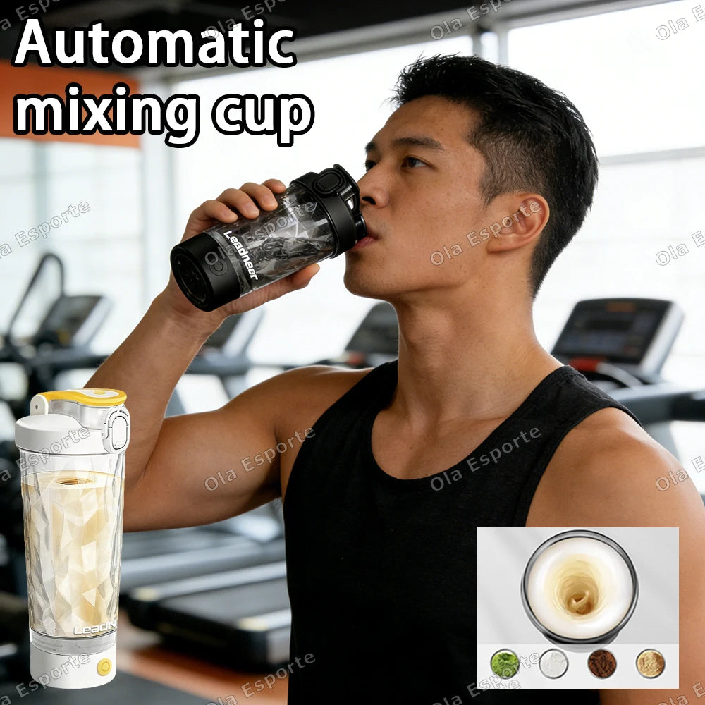 Electric Shaker Bottle 630ml USB-C Rechargeable Blender Cup