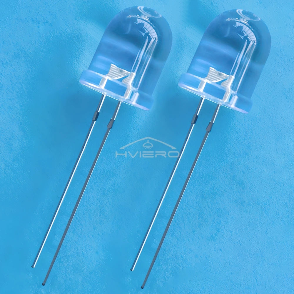 250Pcs 10mm Round Top Ultra Bright LED Diodes Multi-Color