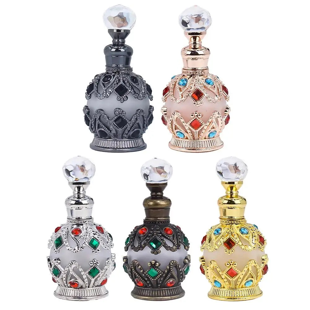 Crystal Vintage Style Perfume Bottle Refillable Perfume Atomizer Perfume Dispensers For Beauty Salon Arab Style Oasis Select
