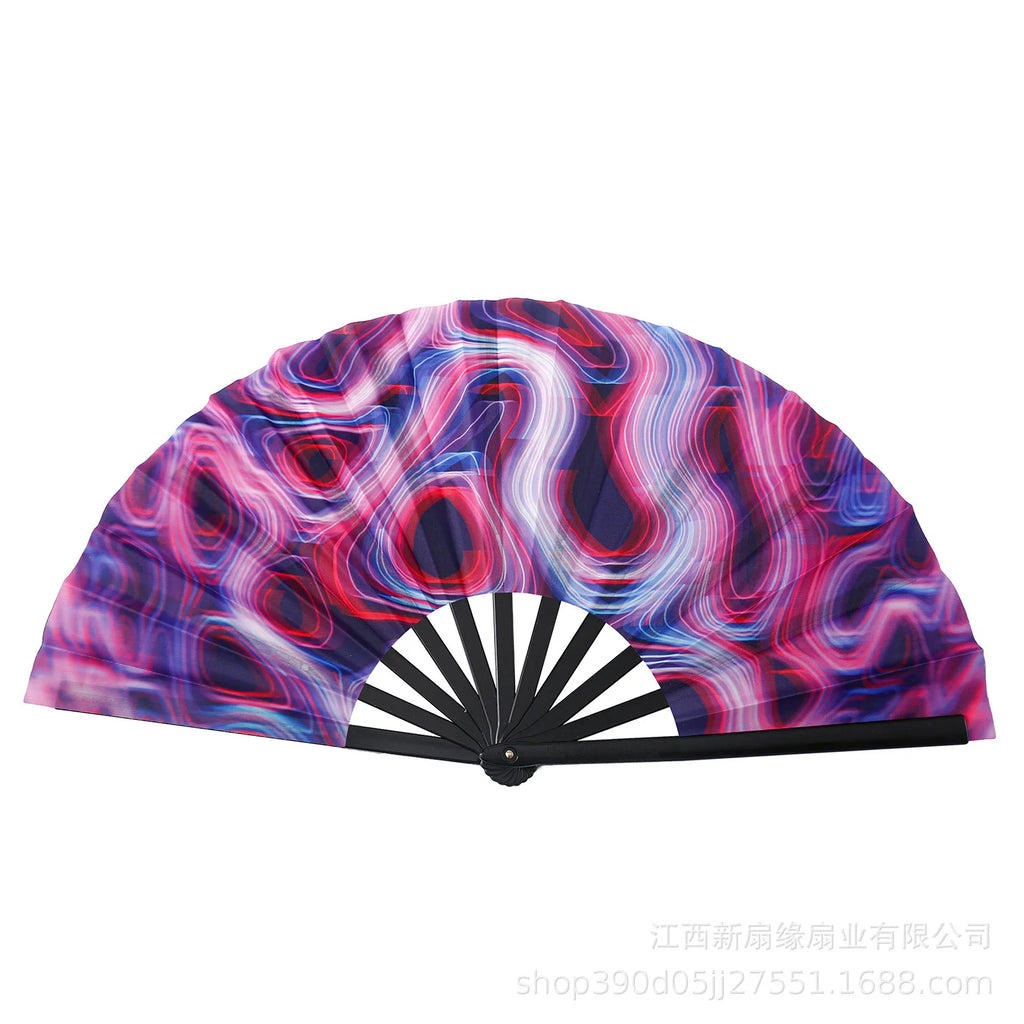 Boots The Ground Hand Fan Foldable Country Line Dance Fan Portable Large Popping Fan For Dance Practice Party Performance Oasis Select 18