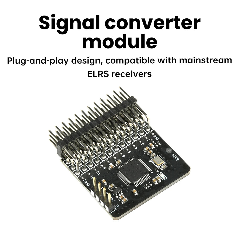 CRSF ELRS 12 Channel PWM Adapter Board with 12 PWM Outputs BEC 5V Power Supply for RC Models Oasis Select