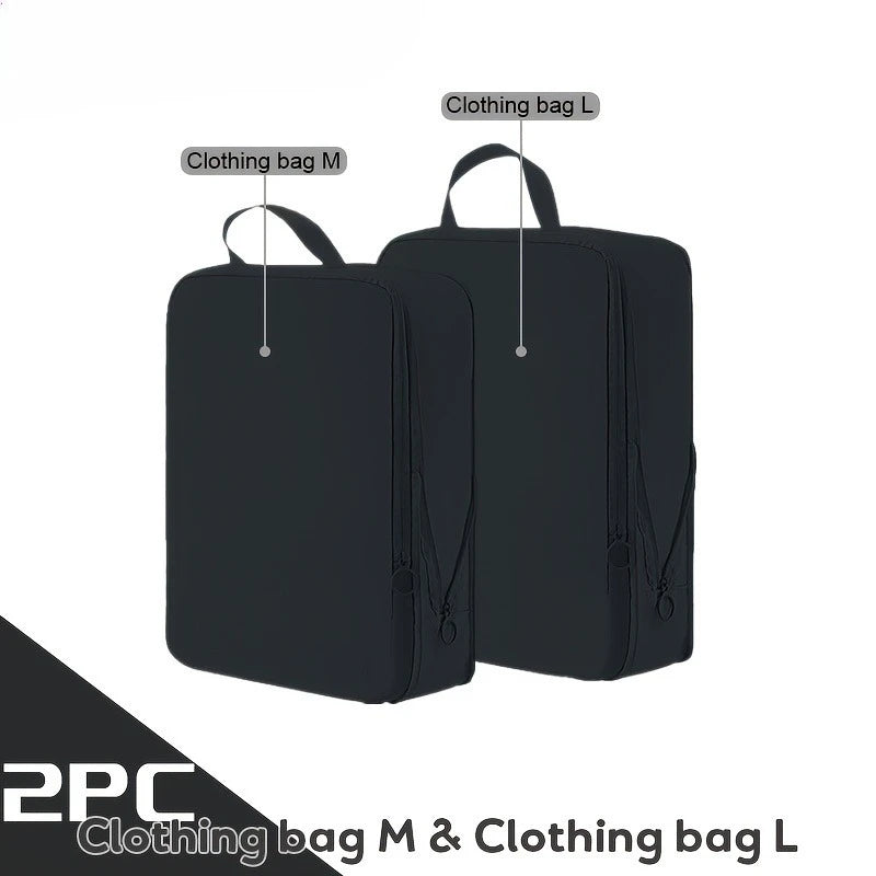 Compression Storage Bags for Travel,Large Capacity Space Saver Bags for Down Jackets, Vacuum Seal Bags for Camping, Moving, Dorm Oasis Select 2pcs black